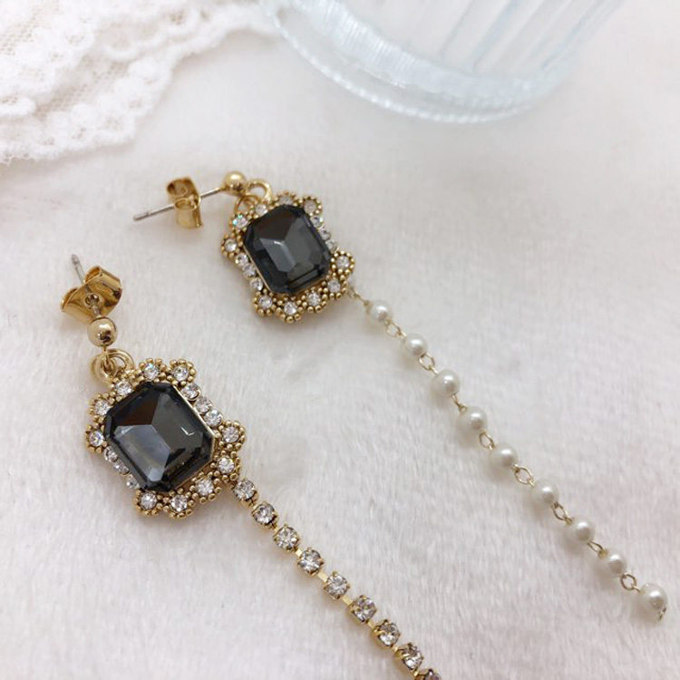 Petit Quartz Gemstones Antique Earrings Lovely Cod