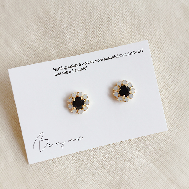 Swarovski Cubic Flower Stud Earrings Drop Earrings