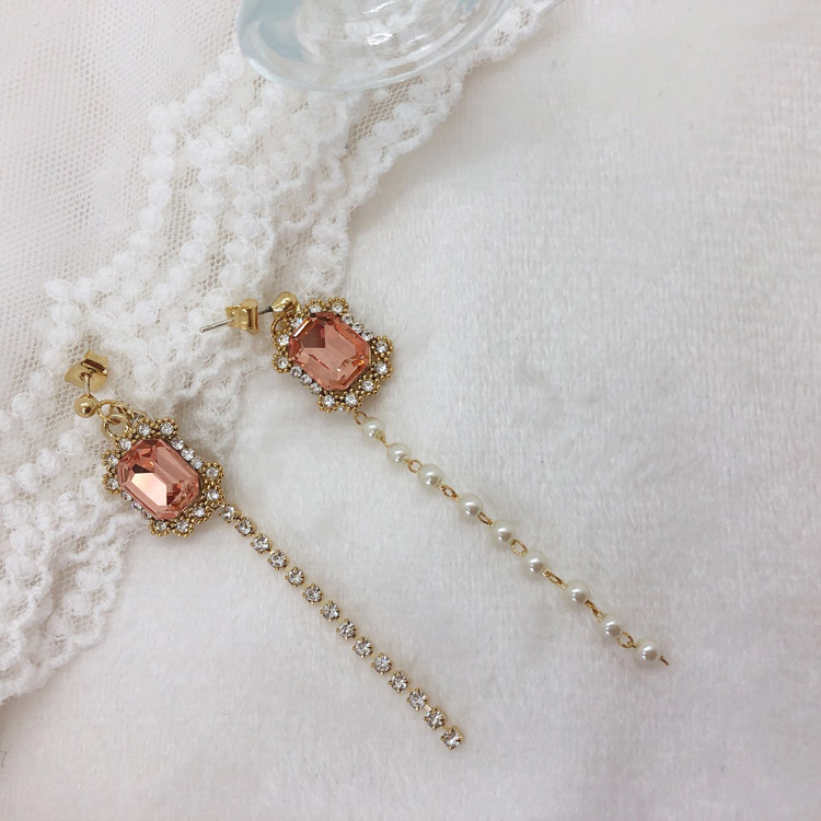 Petit Quartz Gemstones Antique Earrings Lovely Cod