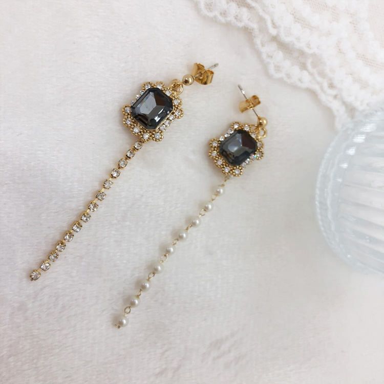 Petit Quartz Gemstones Antique Earrings Lovely Cod