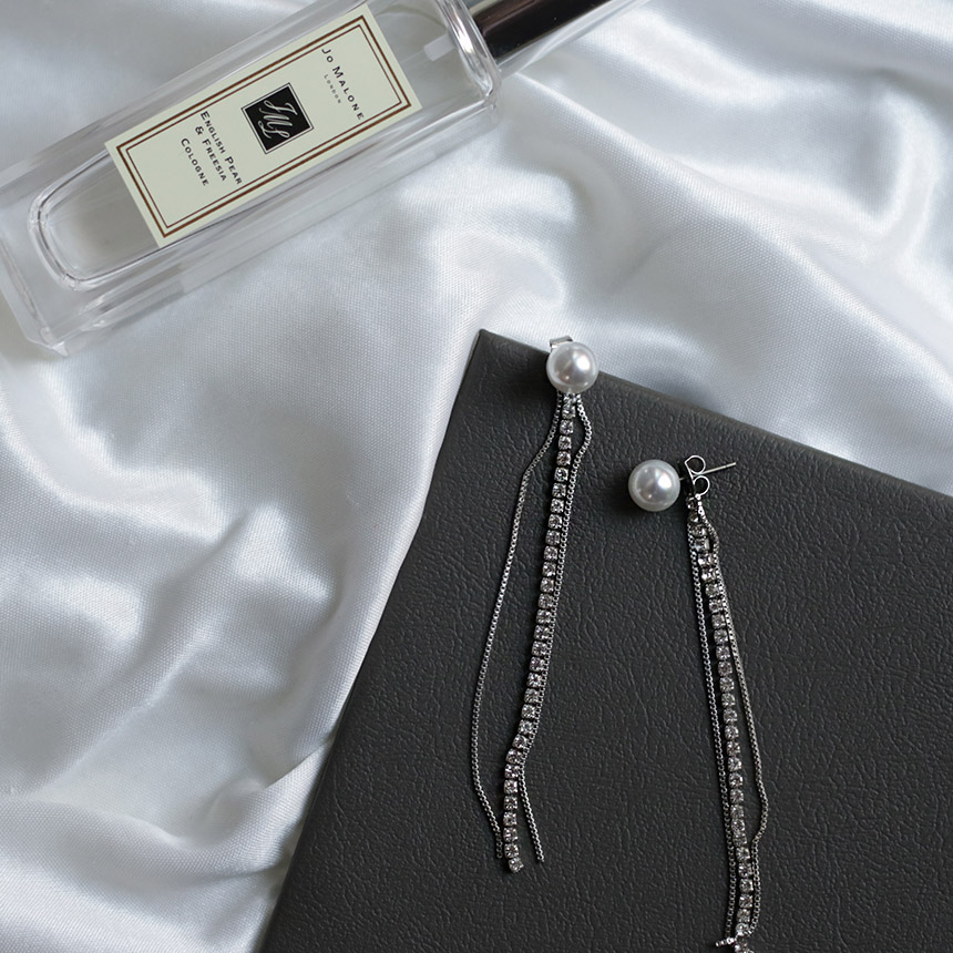 Twinkle Cubic Long Drop Earrings Women's Jewelr