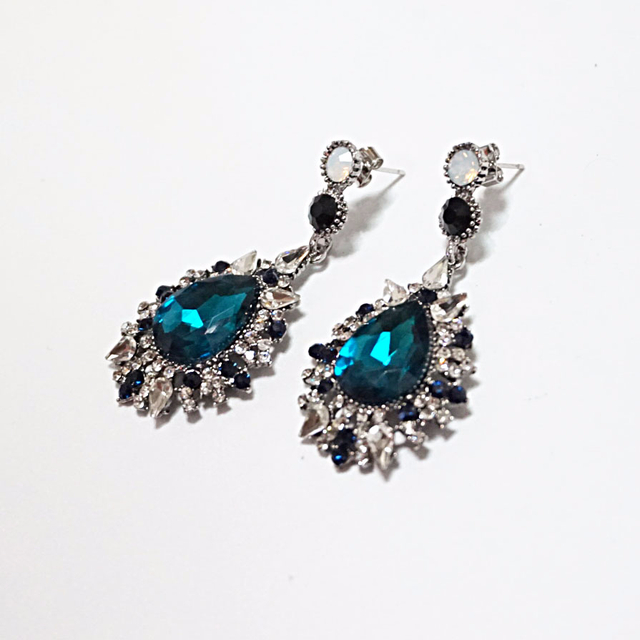 After Bold Cubic Drop Earrings 2color Antique Uniq