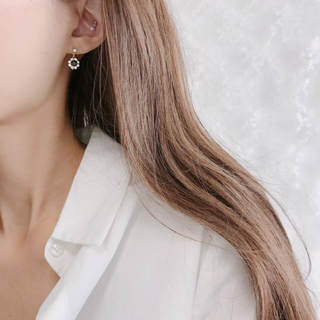 Swarovski Cubic Flower Stud Earrings Drop Earrings