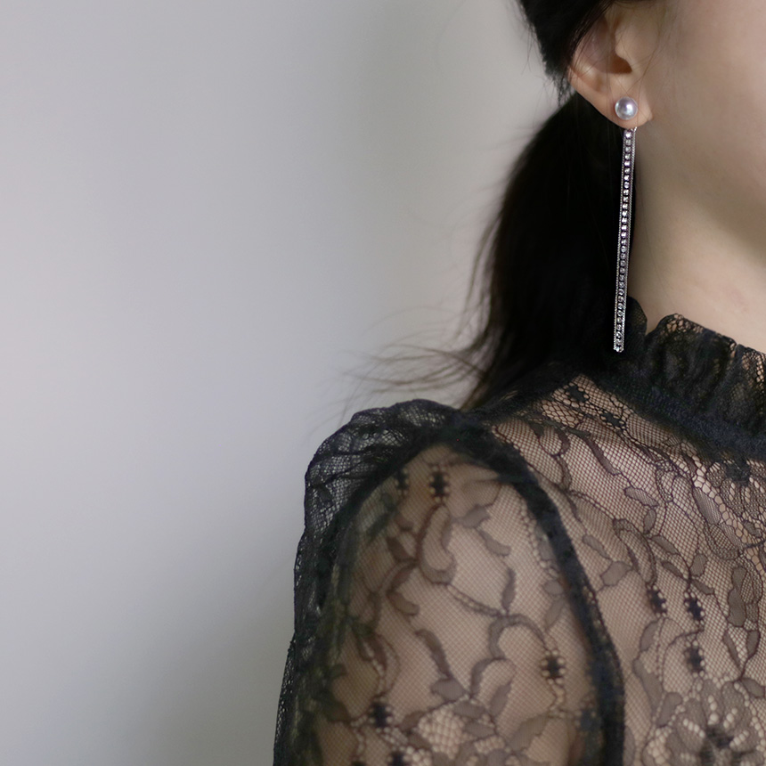 Twinkle Cubic Long Drop Earrings Women's Jewelr