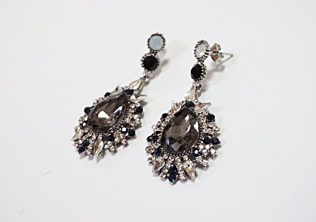 After Bold Cubic Drop Earrings 2color Antique Uniq