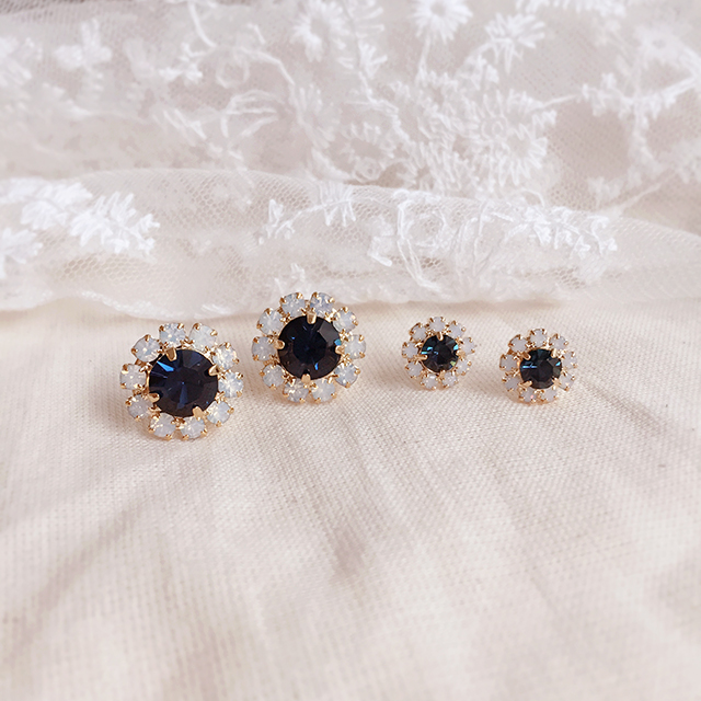Swarovski Cubic Flower Stud Earrings Drop Earrings