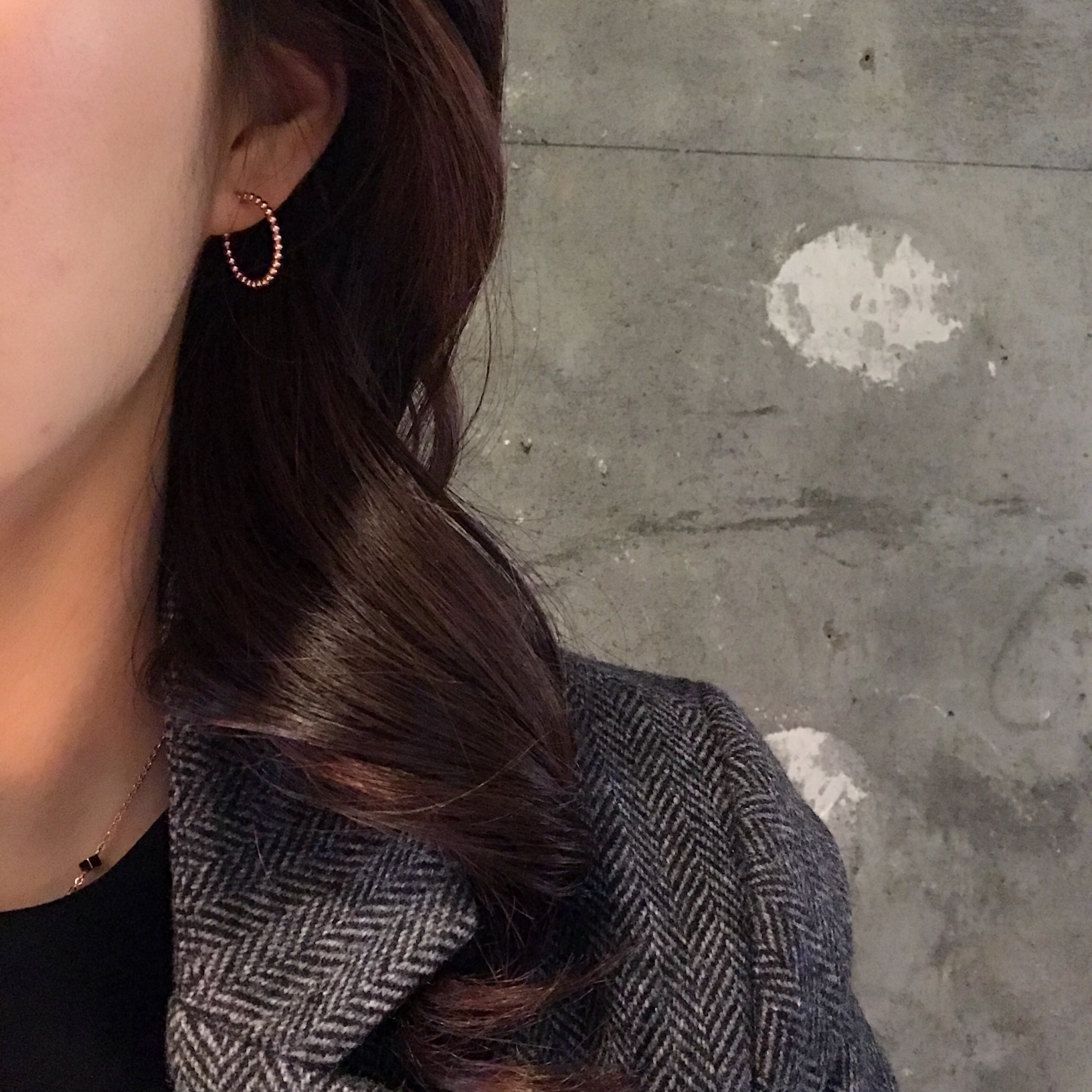 Silver 925 Pink Gold Plated Ring Earring Unique ac