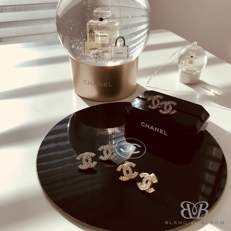 New Coco Cubic CC Earring 30s Earring Worker Luxur