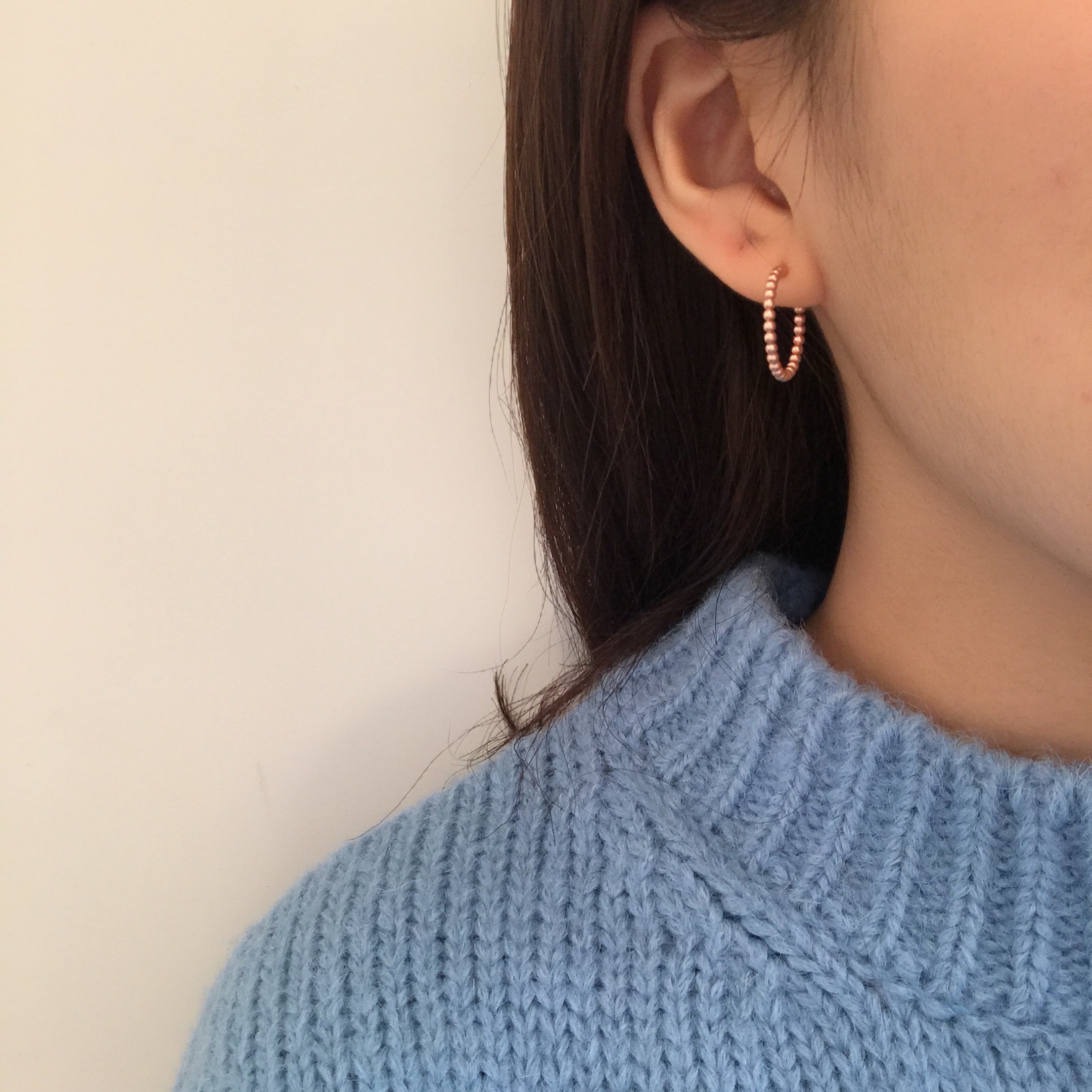 Silver 925 Pink Gold Plated Ring Earring Unique ac