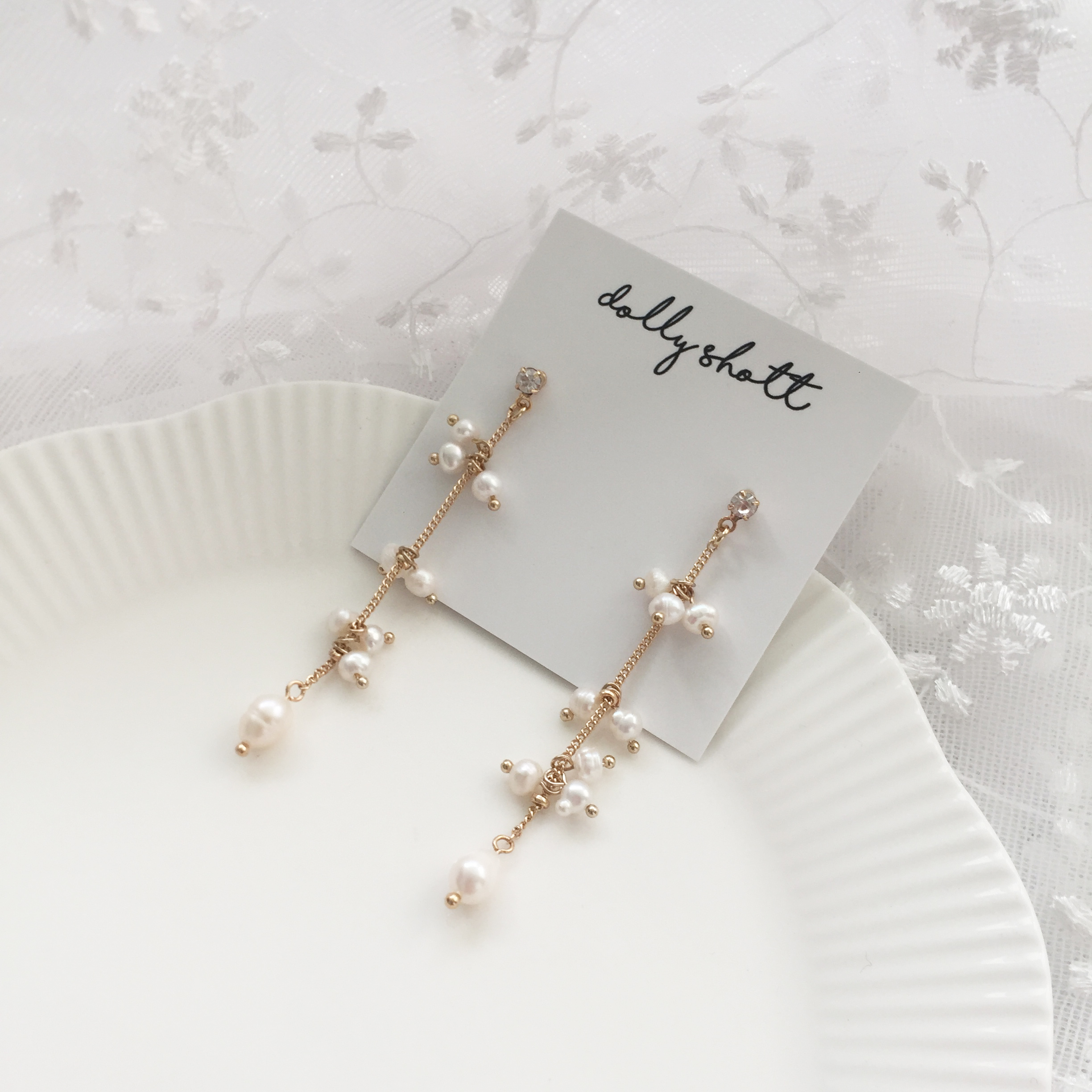 Free Shipping Rome titanium drop earrings chain pe