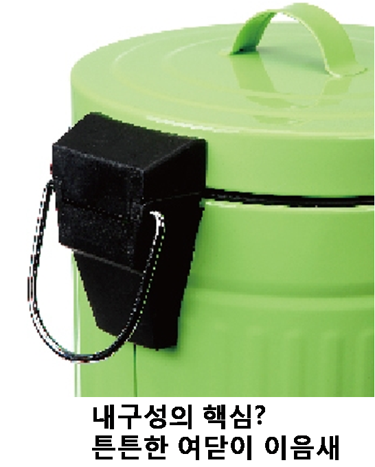 Interior detached vintage tin pedal recycle bin 5L