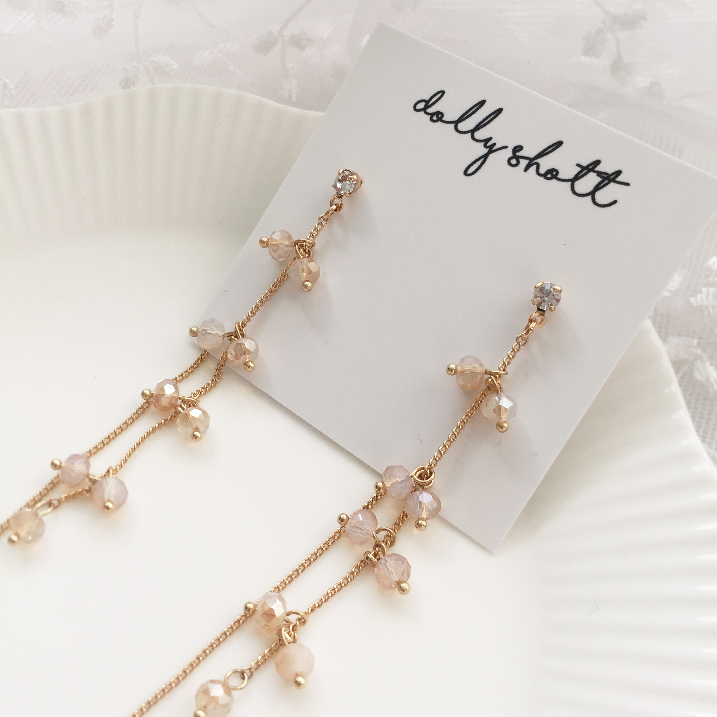 Free Shipping Rome titanium drop earrings chain pe