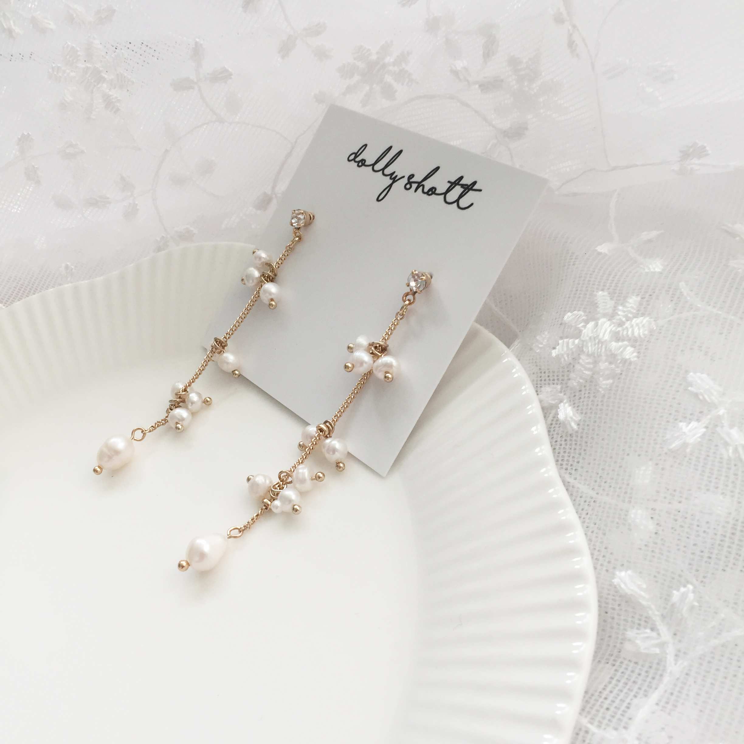 Free Shipping Rome titanium drop earrings chain pe