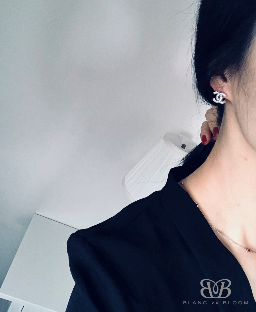 New Coco Cubic CC Earring 30s Earring Worker Luxur
