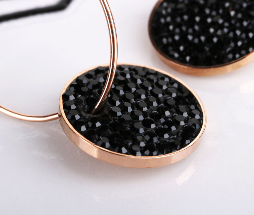 Bolále Black Stone Ring Earrings AAA031 Fashionabl