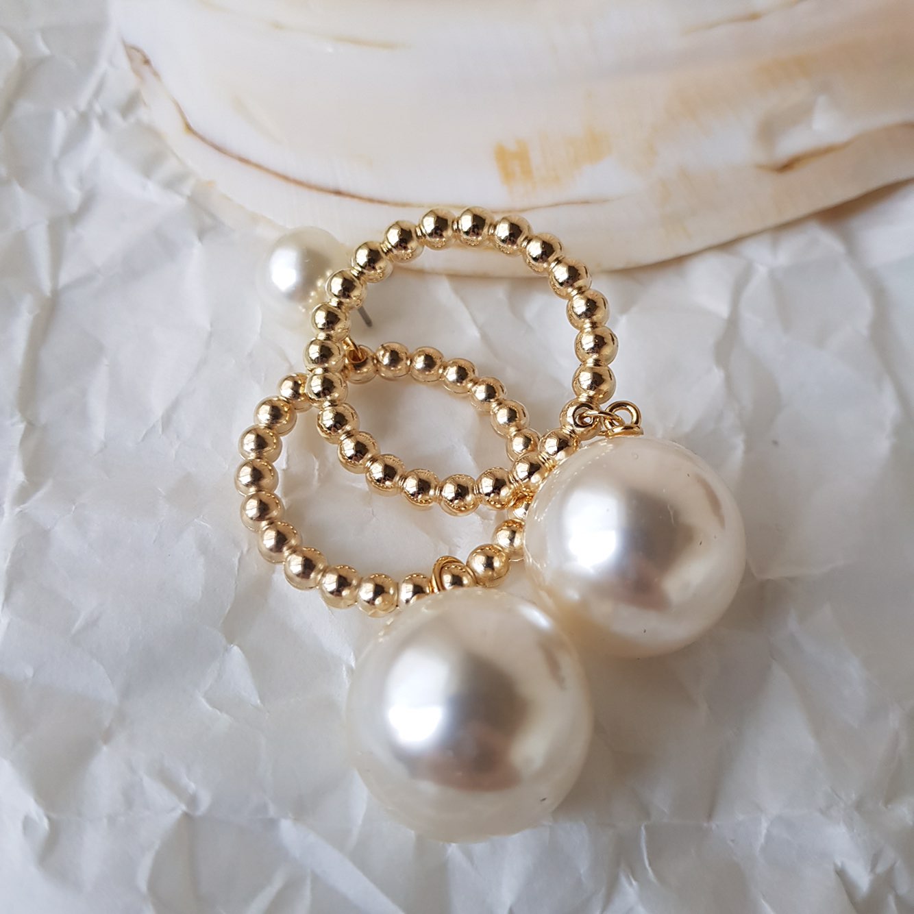 Leblanc Pearl Earrings Drop Earrings Wedding Look 
