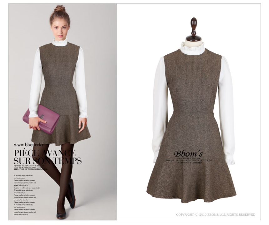 Tweed Winter Piece Women 20's Wedding