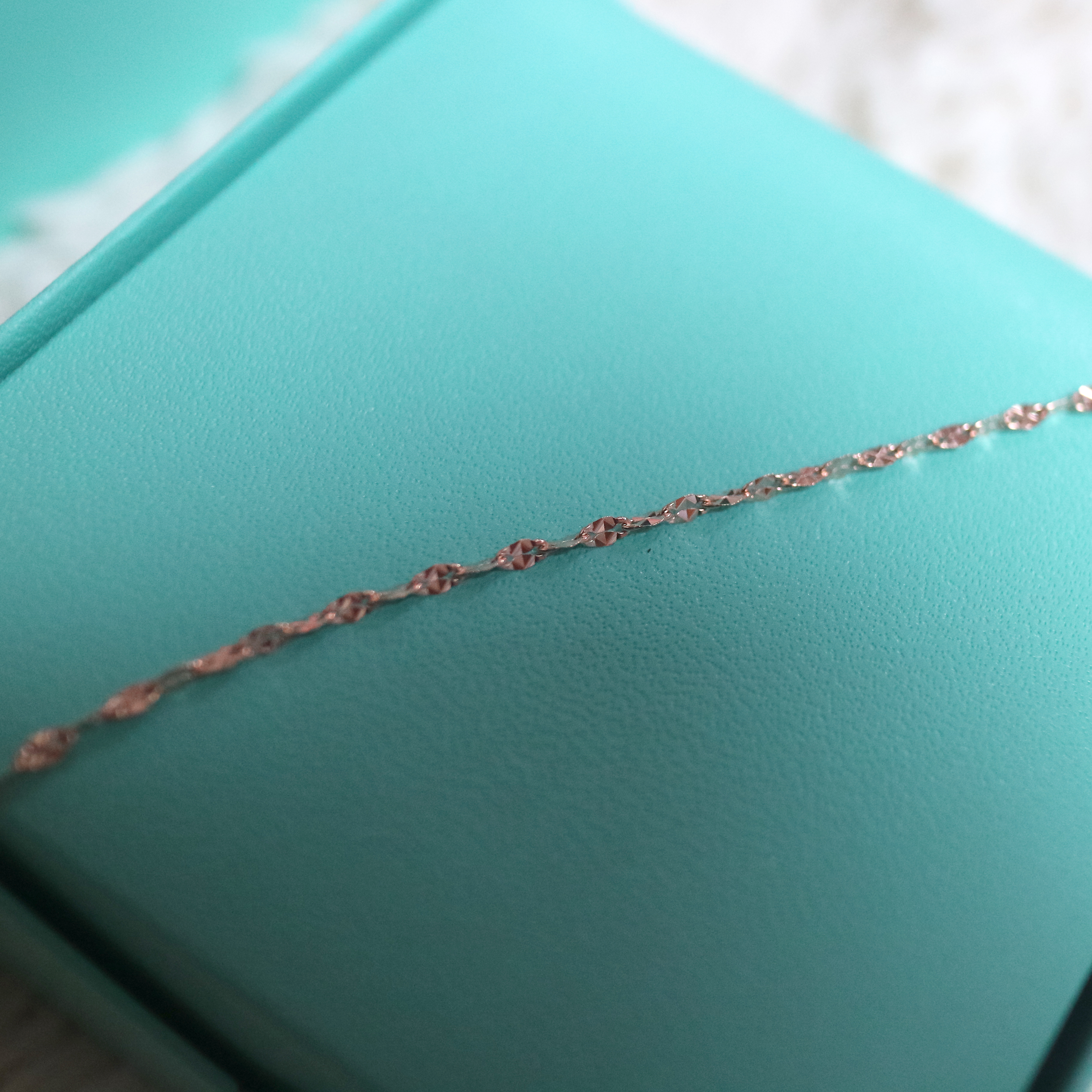 Chain Cube Choker Necklace 31 + 5cm 20's Girl&#