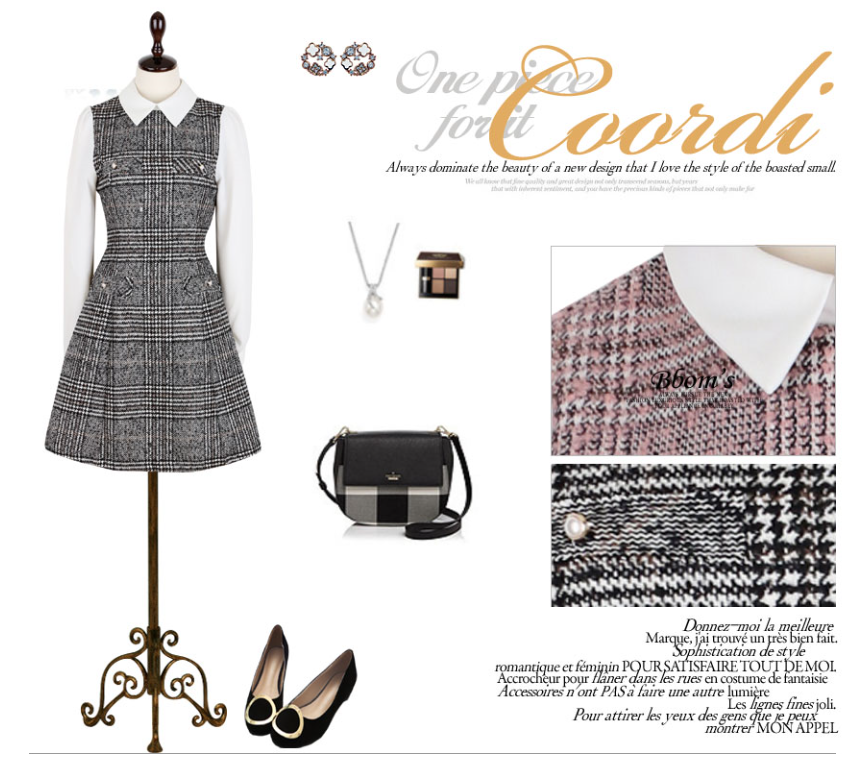 Tweed Winter Piece Women 20's Wedding