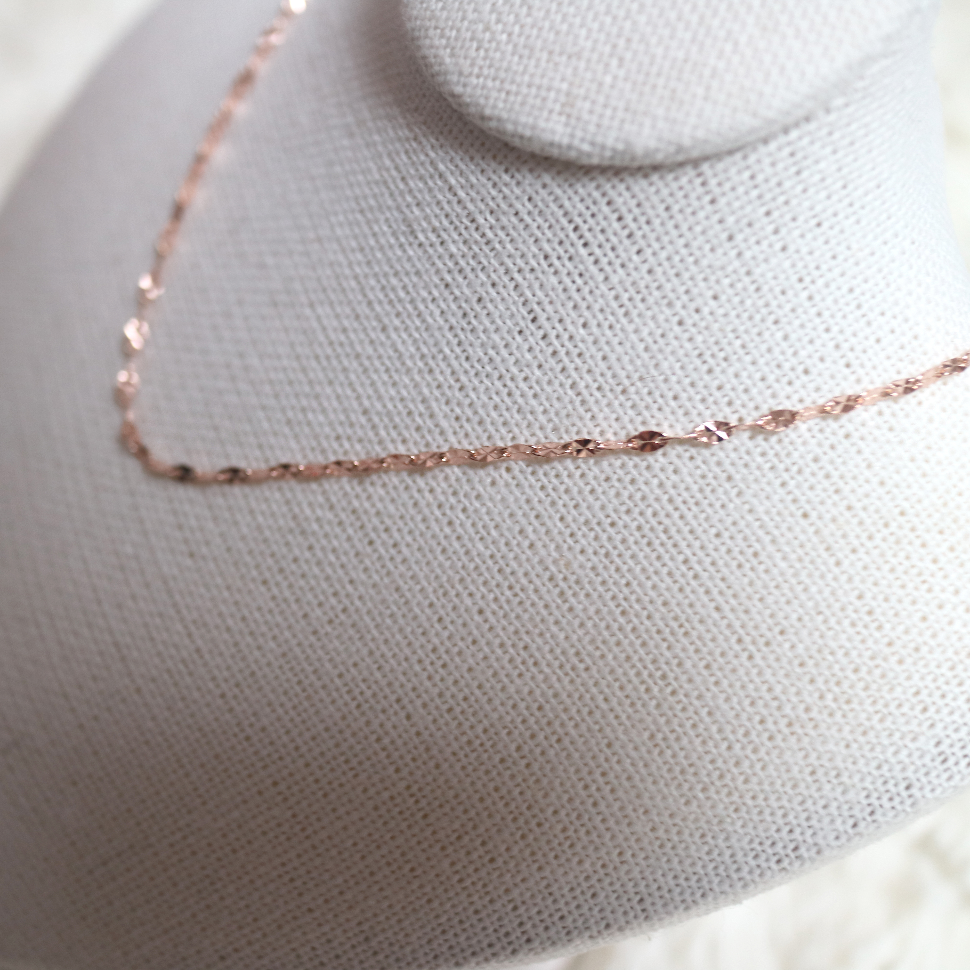 Chain Cube Choker Necklace 31 + 5cm 20's Girl&#