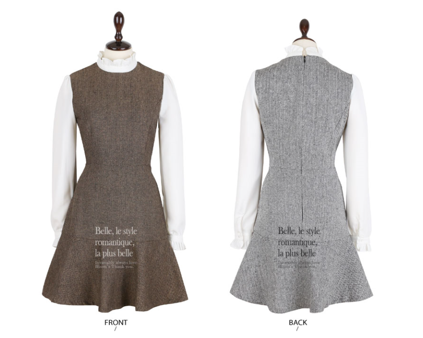 Tweed Winter Piece Women 20's Wedding