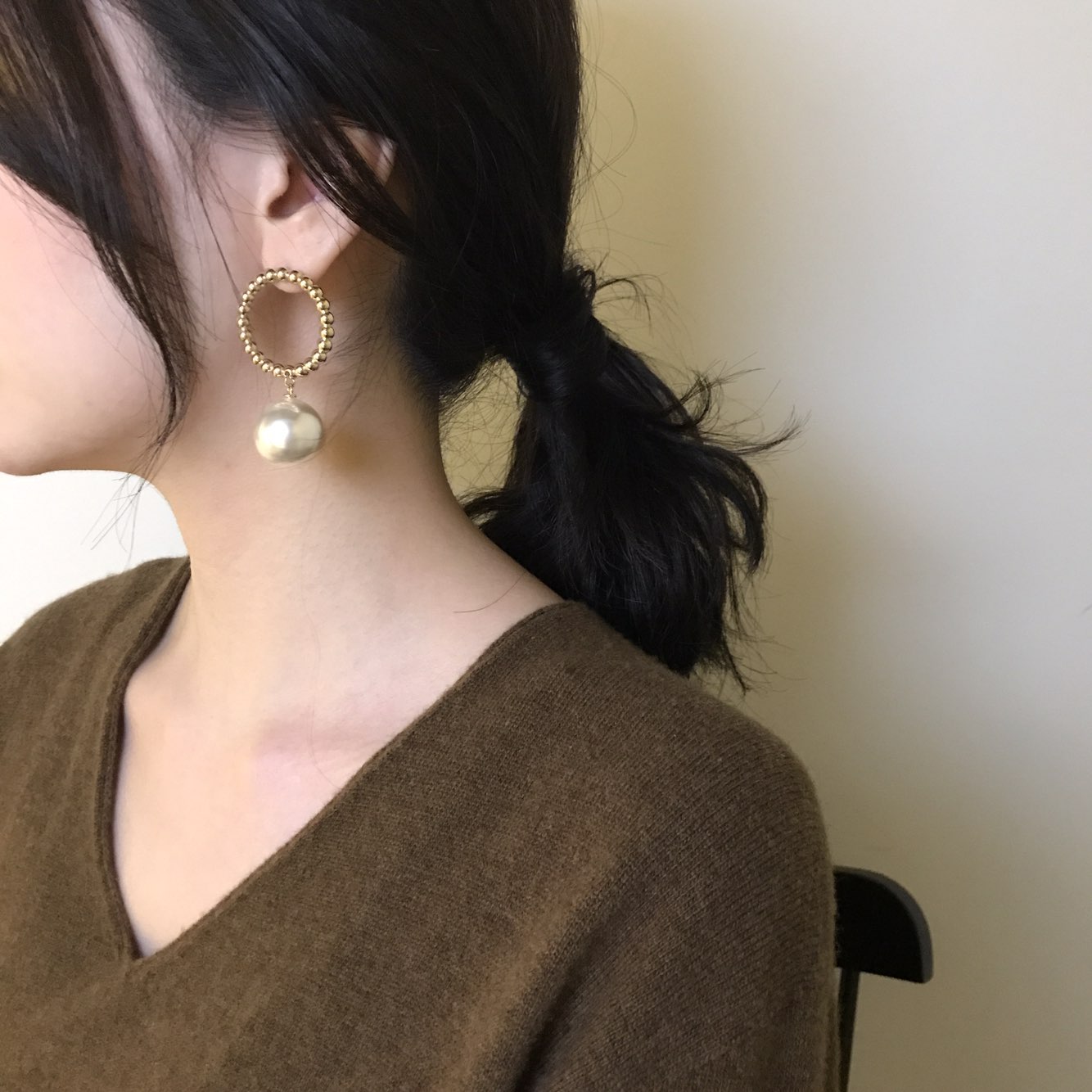 Leblanc Pearl Earrings Drop Earrings Wedding Look 