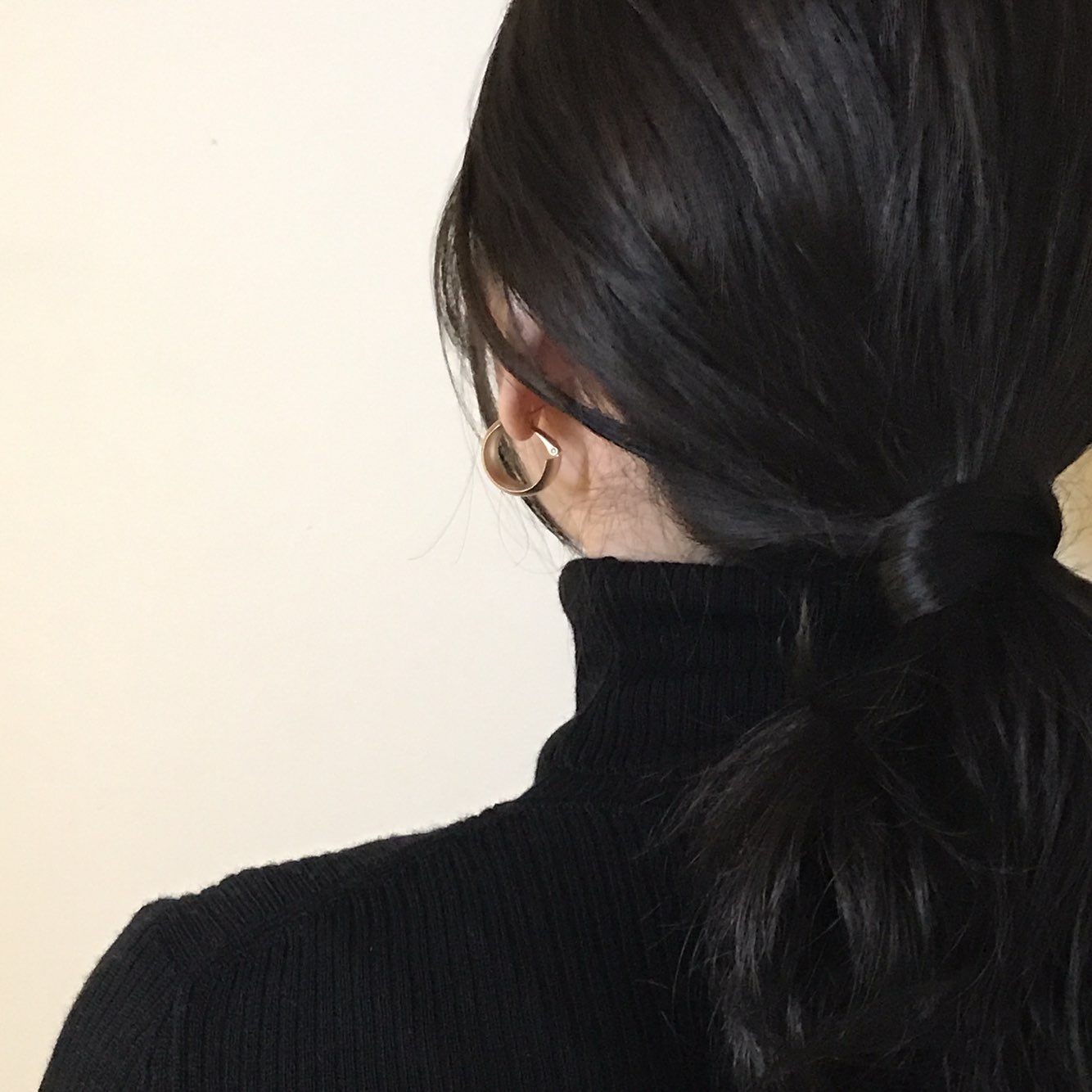 Simple Gold Daily Modern Earrings Charming Sique D