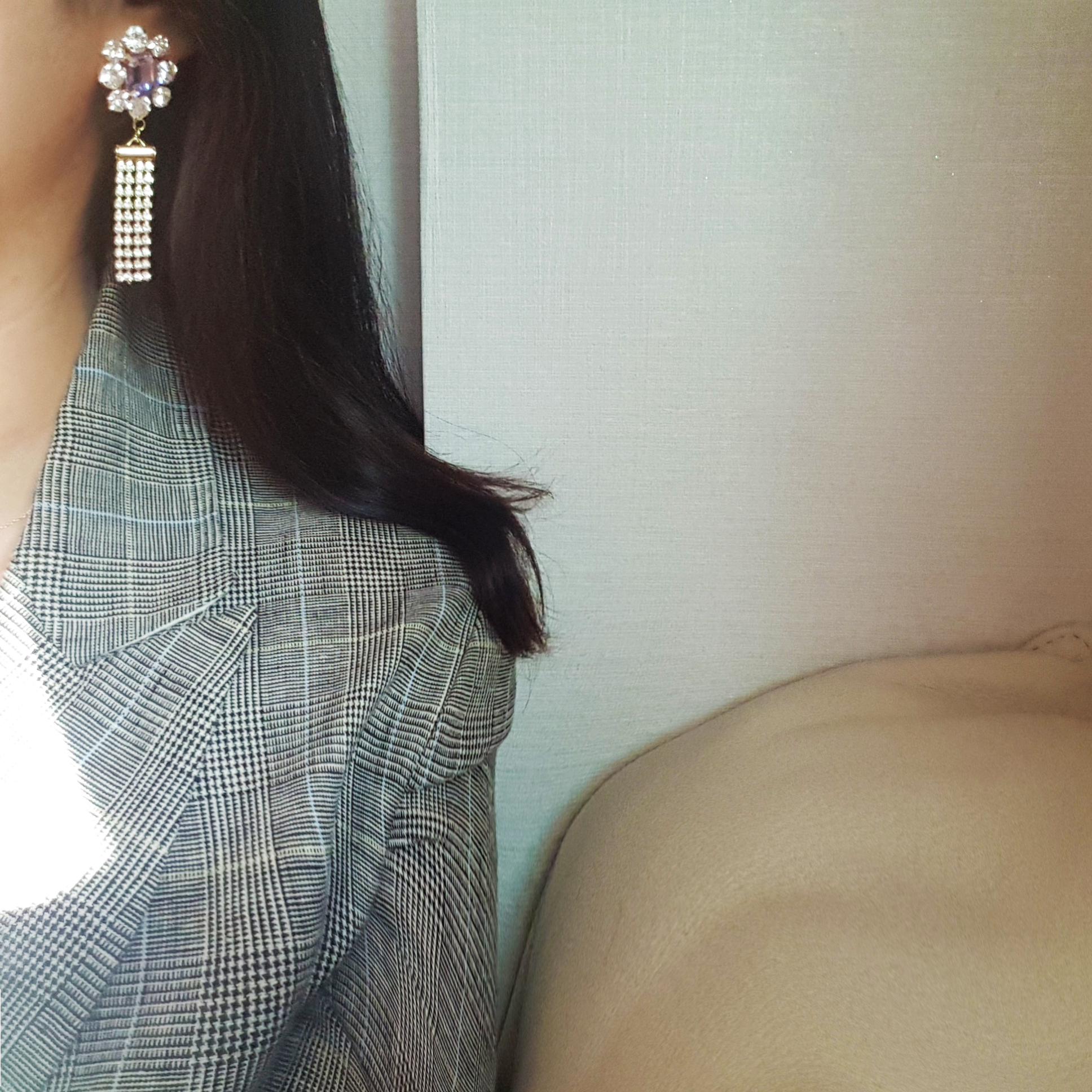 Violet Cubic Drop Earrings Earrings Available Free