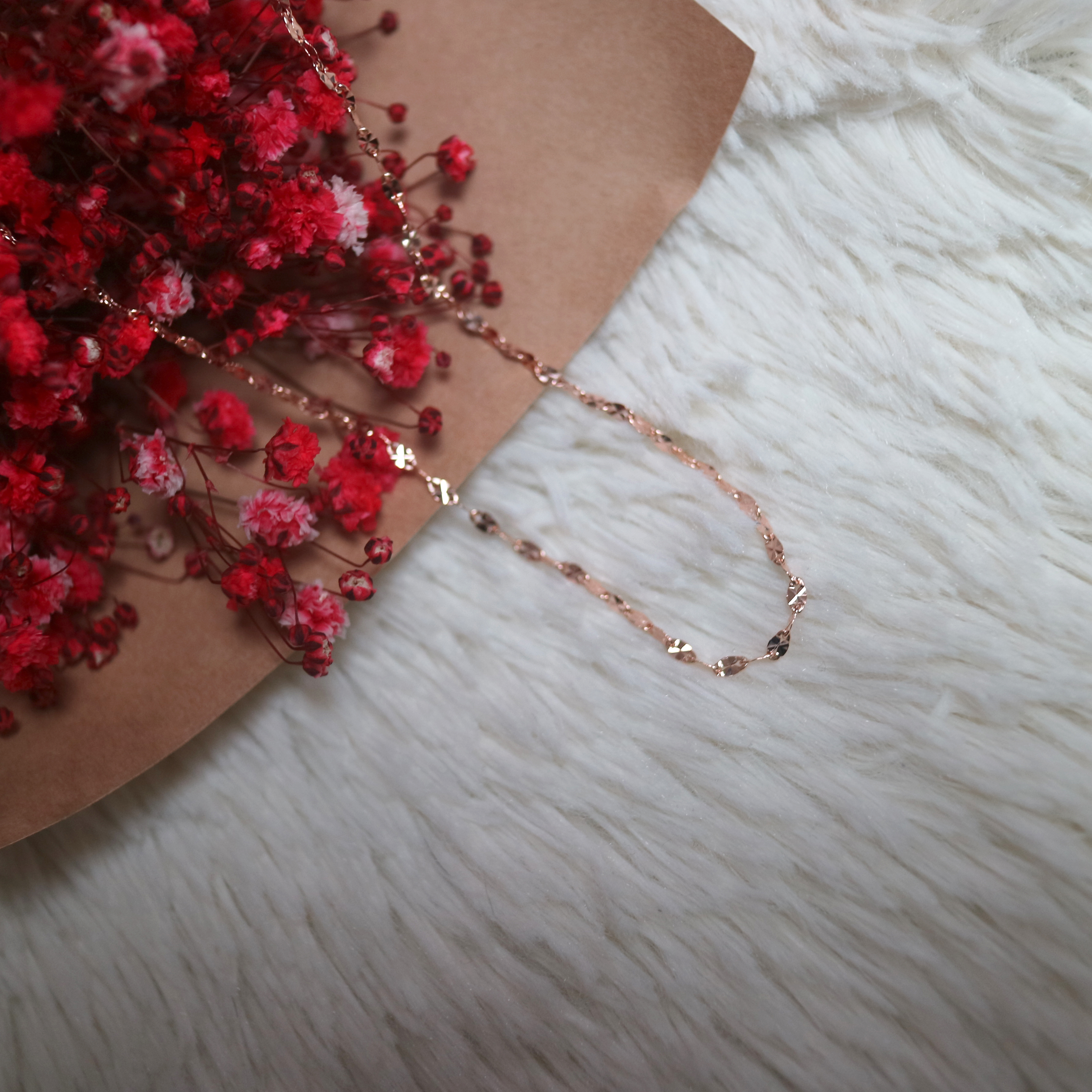 Chain Cube Choker Necklace 31 + 5cm 20's Girl&#