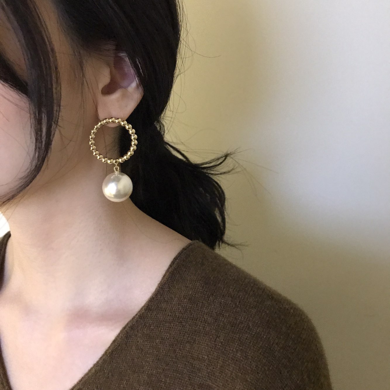 Leblanc Pearl Earrings Drop Earrings Wedding Look 