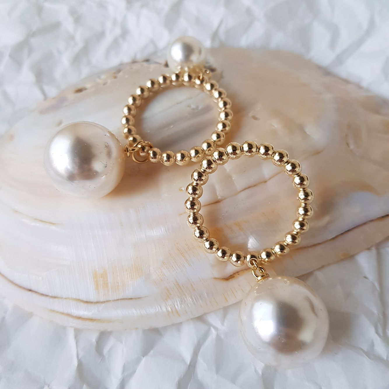 Leblanc Pearl Earrings Drop Earrings Wedding Look 