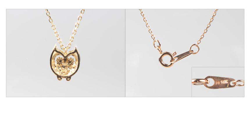 Shain J. 14k gold owl necklace 14k gift recommende