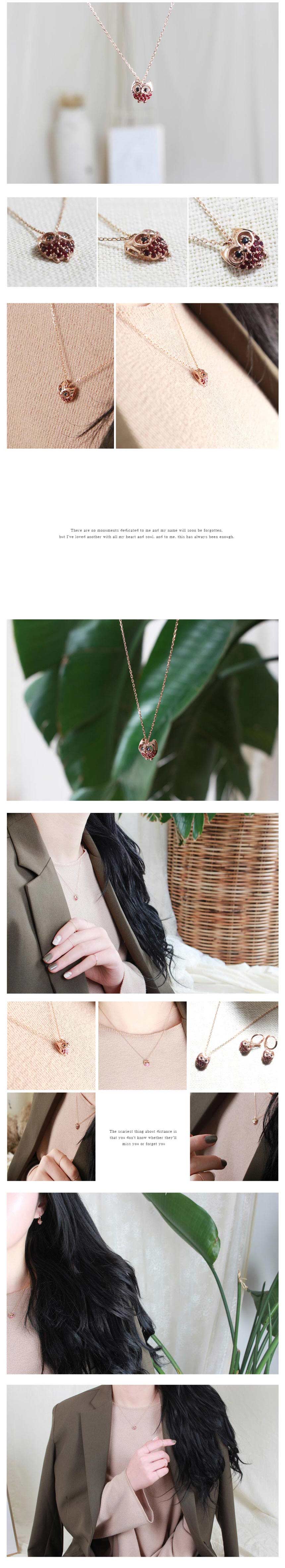 Shain J 14k rose owl necklace 14k gift recommended
