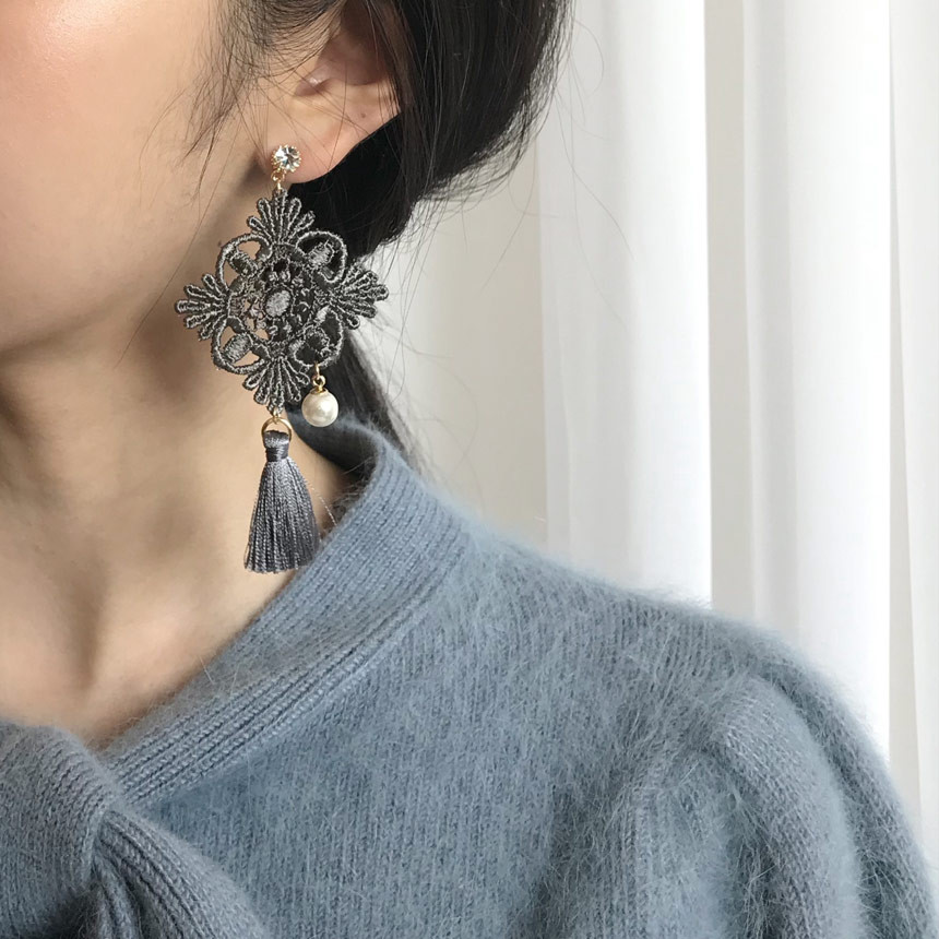 Earrings drop earrings fashion girlfriend lady lov