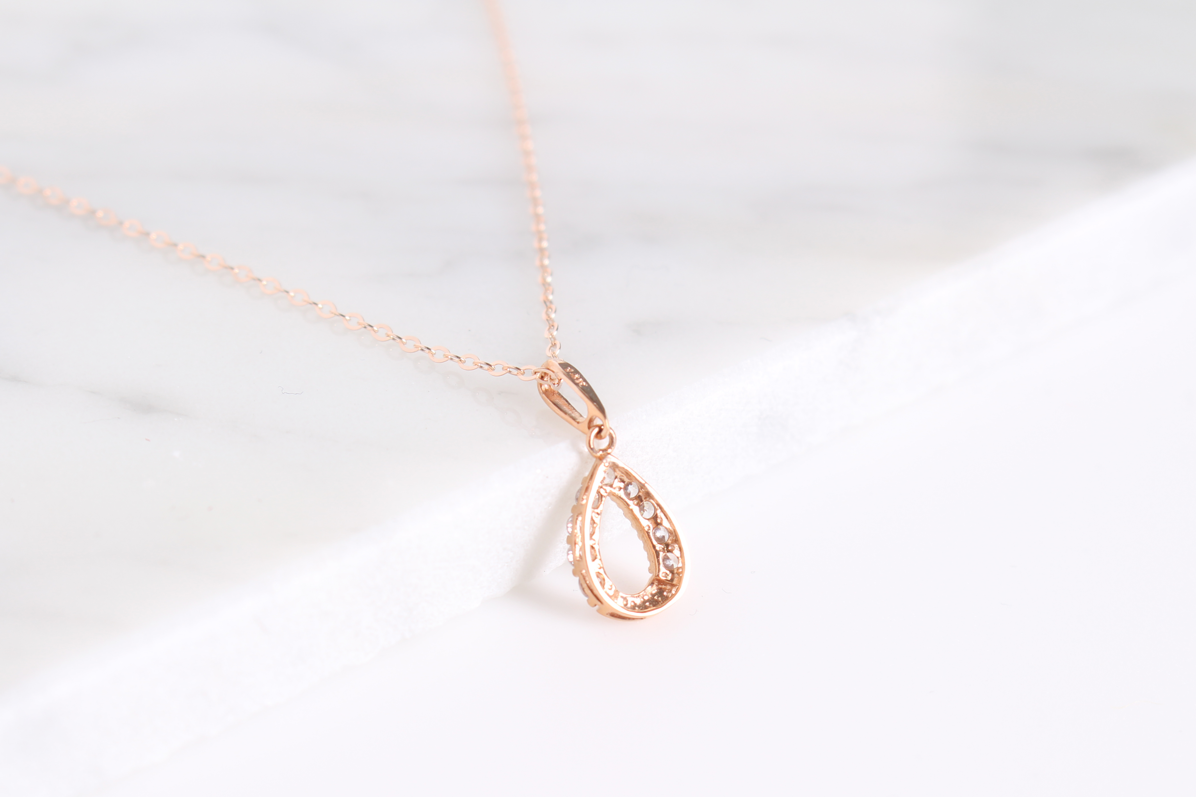 Daily 14K gold 14K gold necklace Women's Cubic 