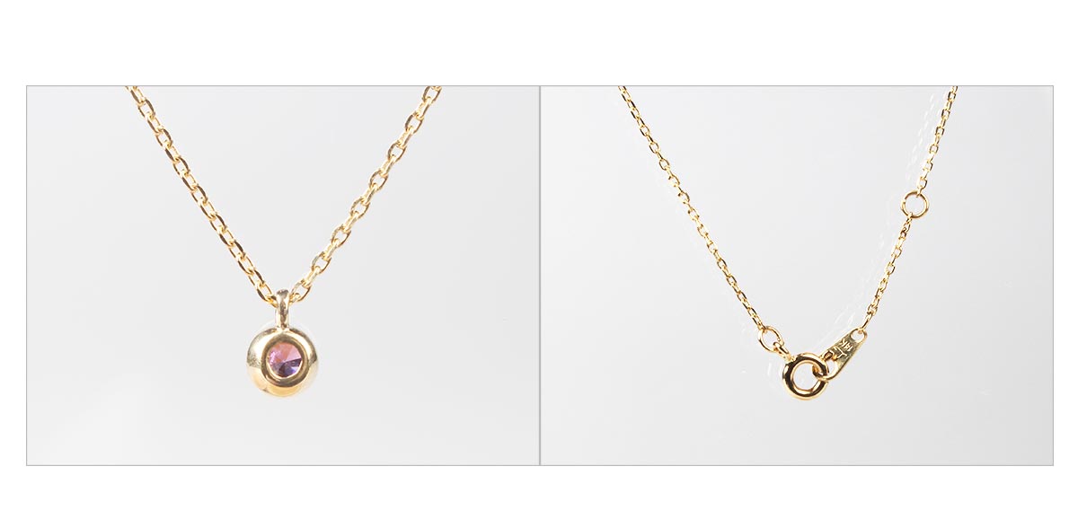 14K Amethyst Necklace Birthstone 14k 14k Shain Jew