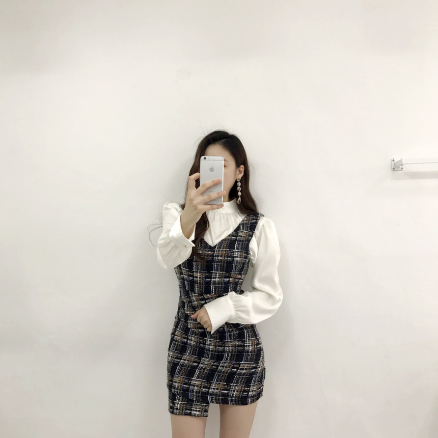 Black Crystal Cubic Drop Earrings Earrings Pearl F