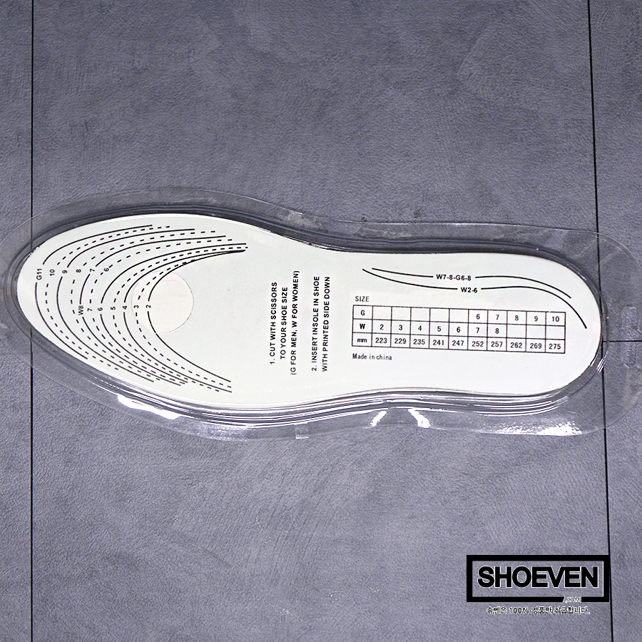 Memory Foam Insoles Pillow height Insole Unisex Pu