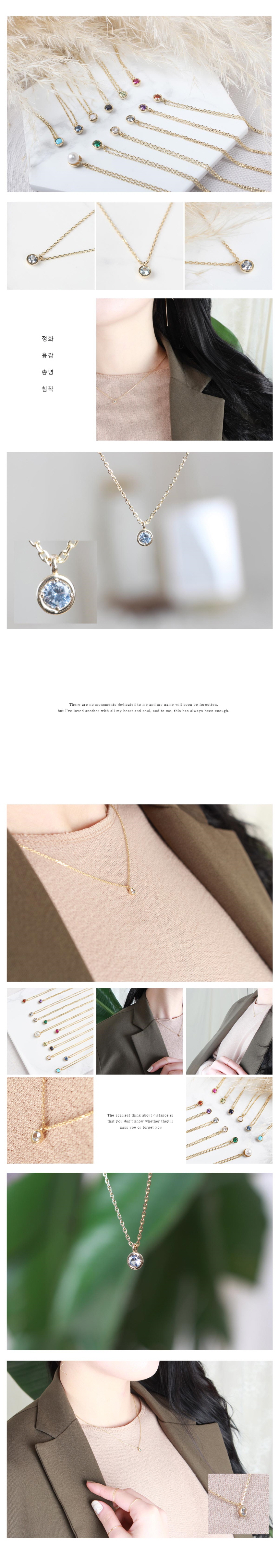 April birthstone necklace 14k gift 14k Recommended
