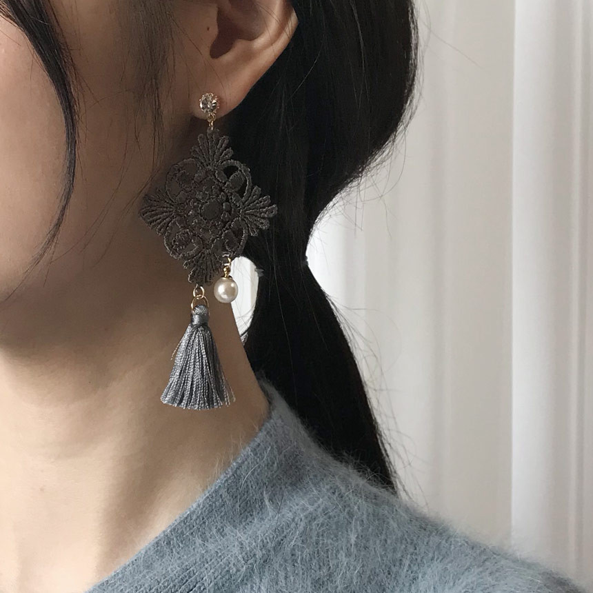 Earrings drop earrings fashion girlfriend lady lov