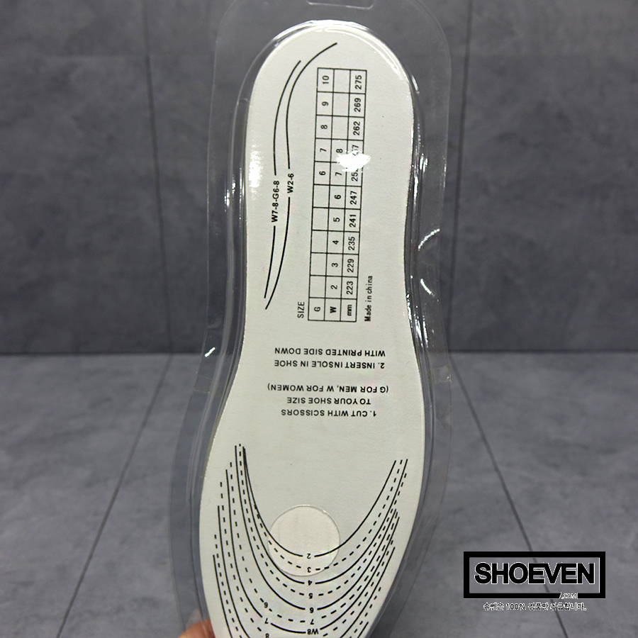 Memory Foam Insoles Pillow height Insole Unisex Pu