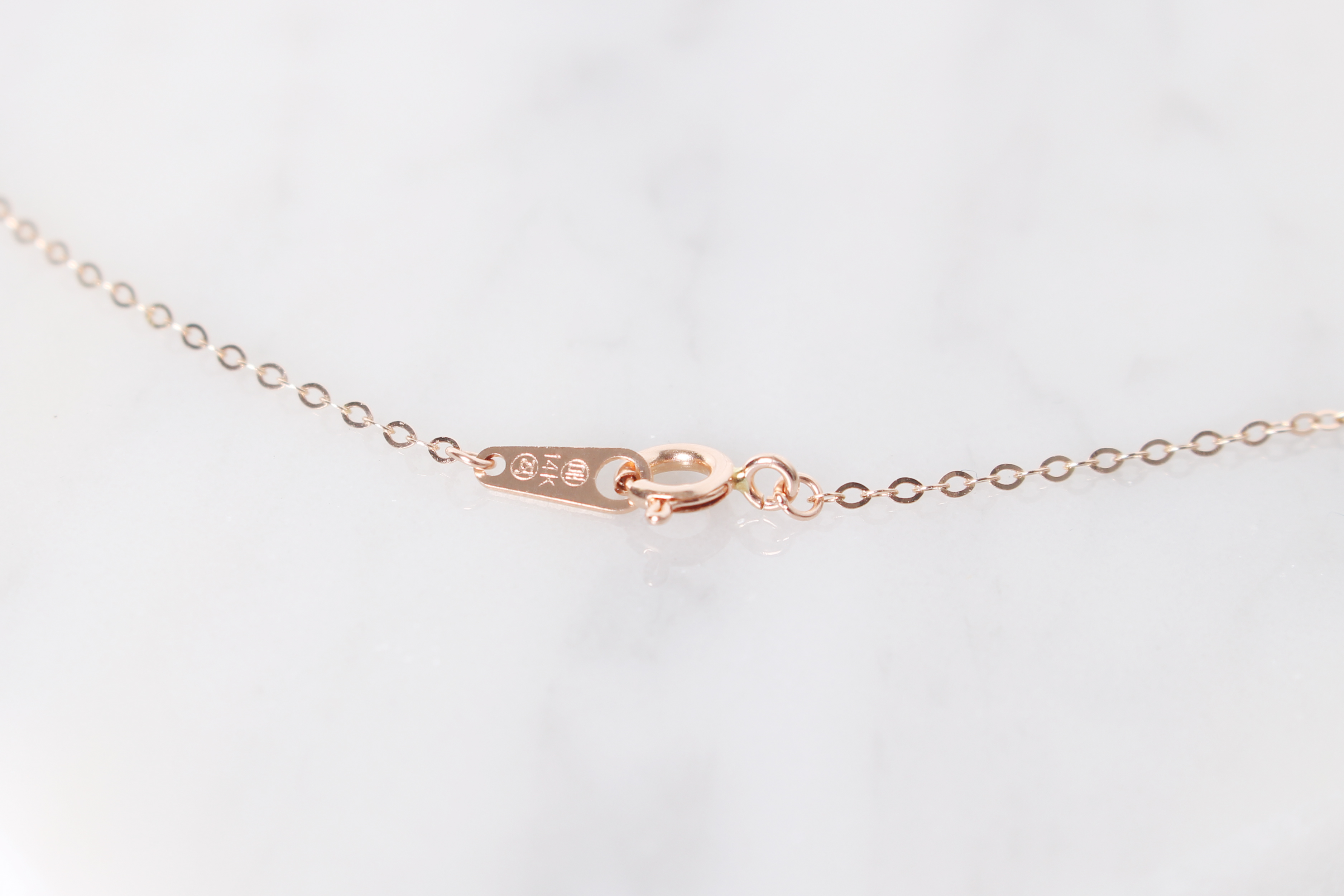 Daily 14K gold 14K gold necklace Women's Cubic 