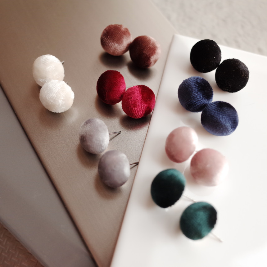 Dongle dongle soft velvet earrings Stylish unique 