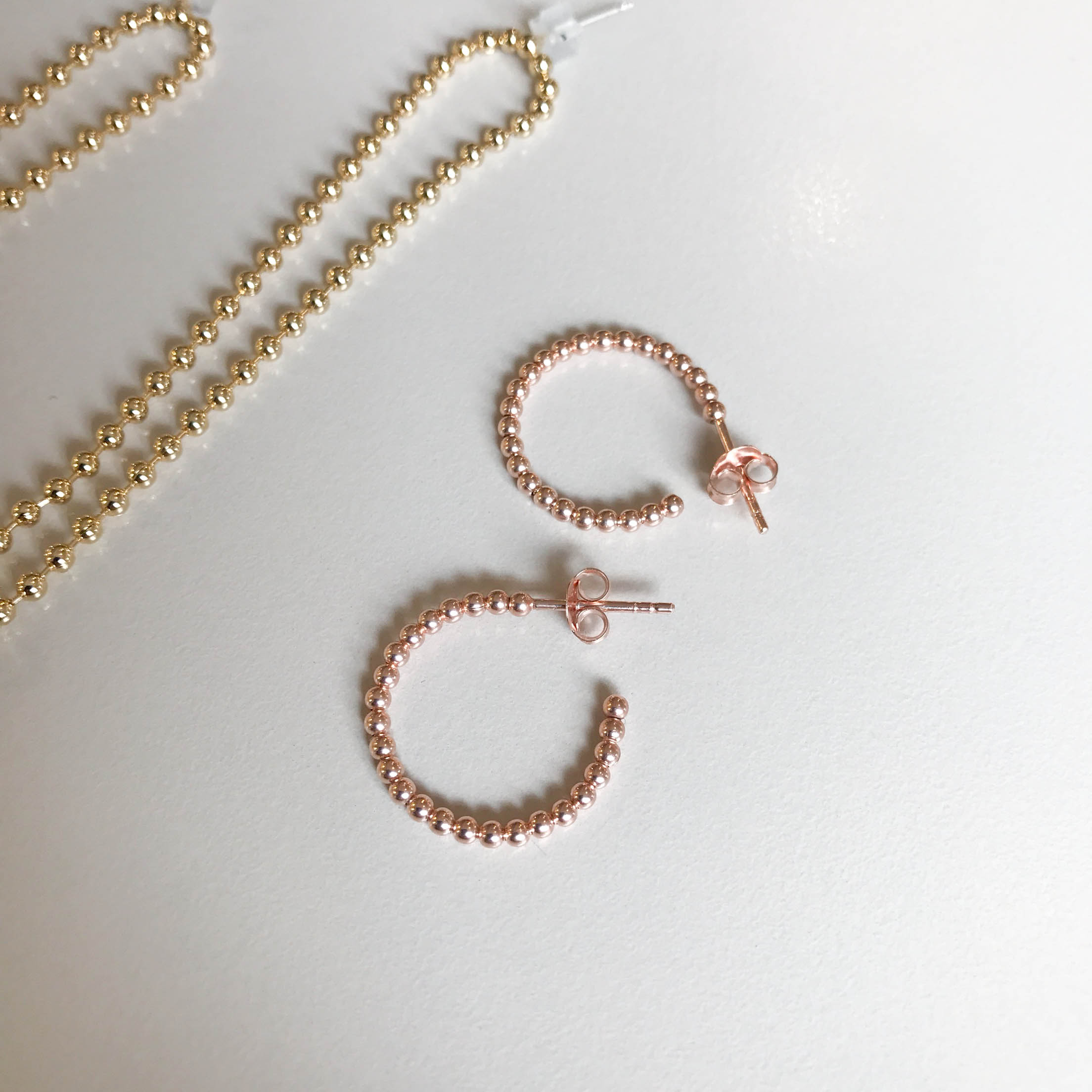 Silver 925 Pink Gold Plated Ring Earring Unique ac