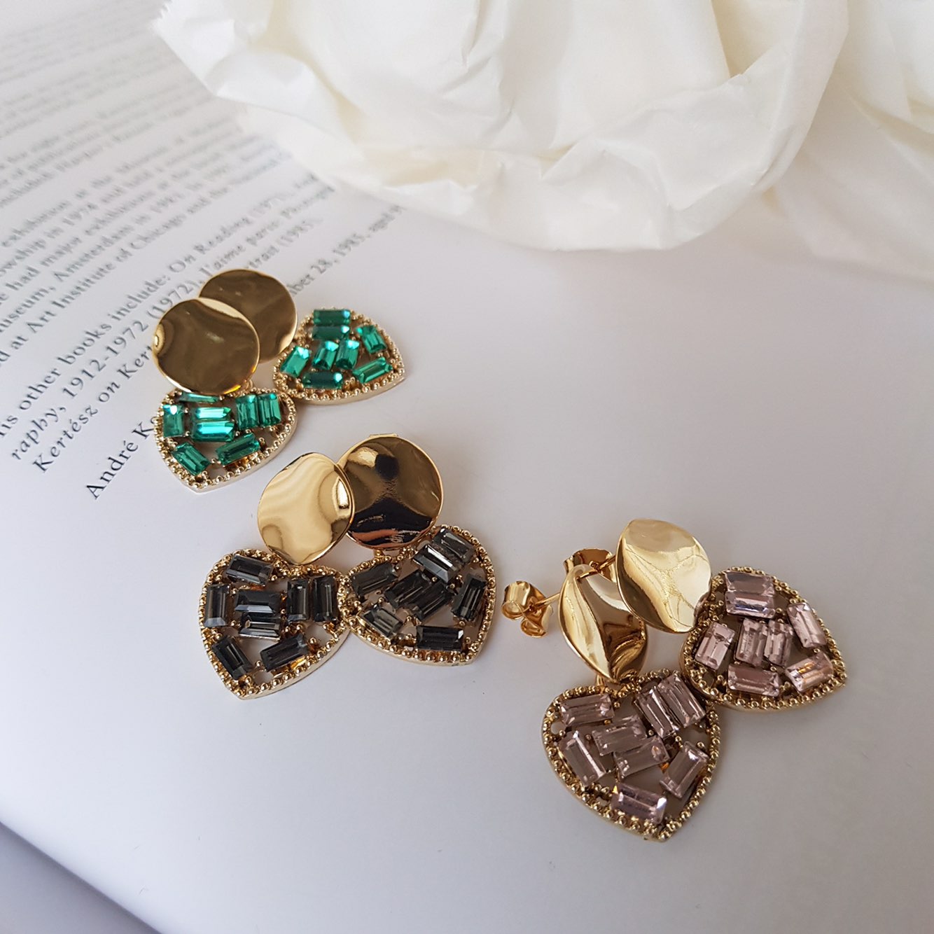 Loveholic Swallow Drop Earrings 3color Retro Mood 