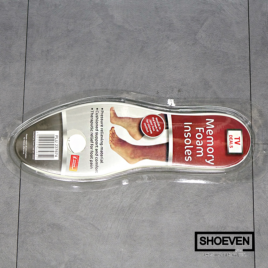 Memory Foam Insoles Pillow height Insole Unisex Pu