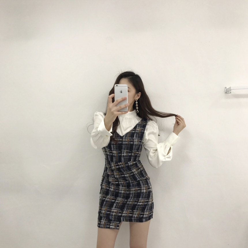 Black Crystal Cubic Drop Earrings Earrings Pearl F