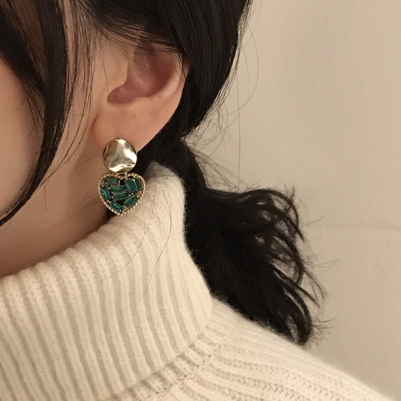 Loveholic Swallow Drop Earrings 3color Retro Mood 