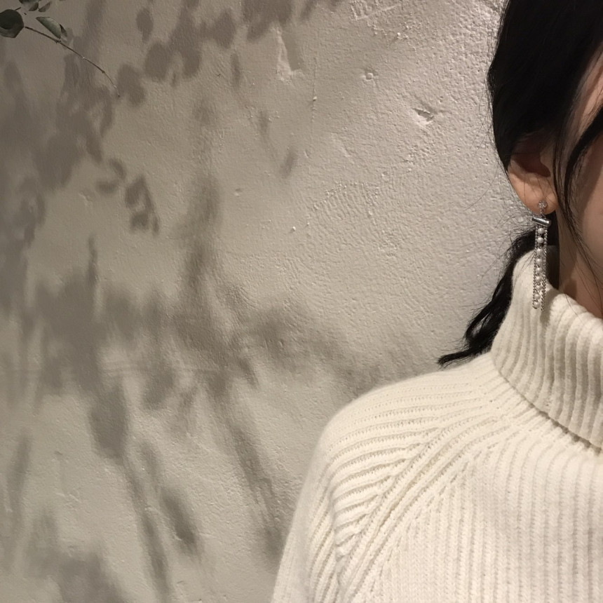 Garni cubic pearl drop earrings Daily coordination