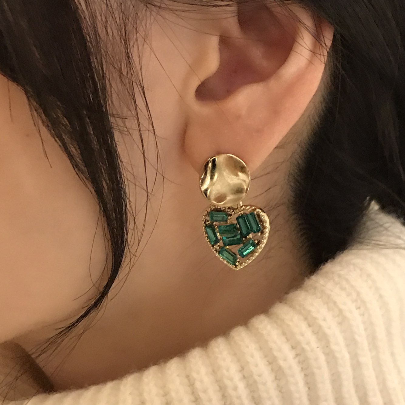 Loveholic Swallow Drop Earrings 3color Retro Mood 